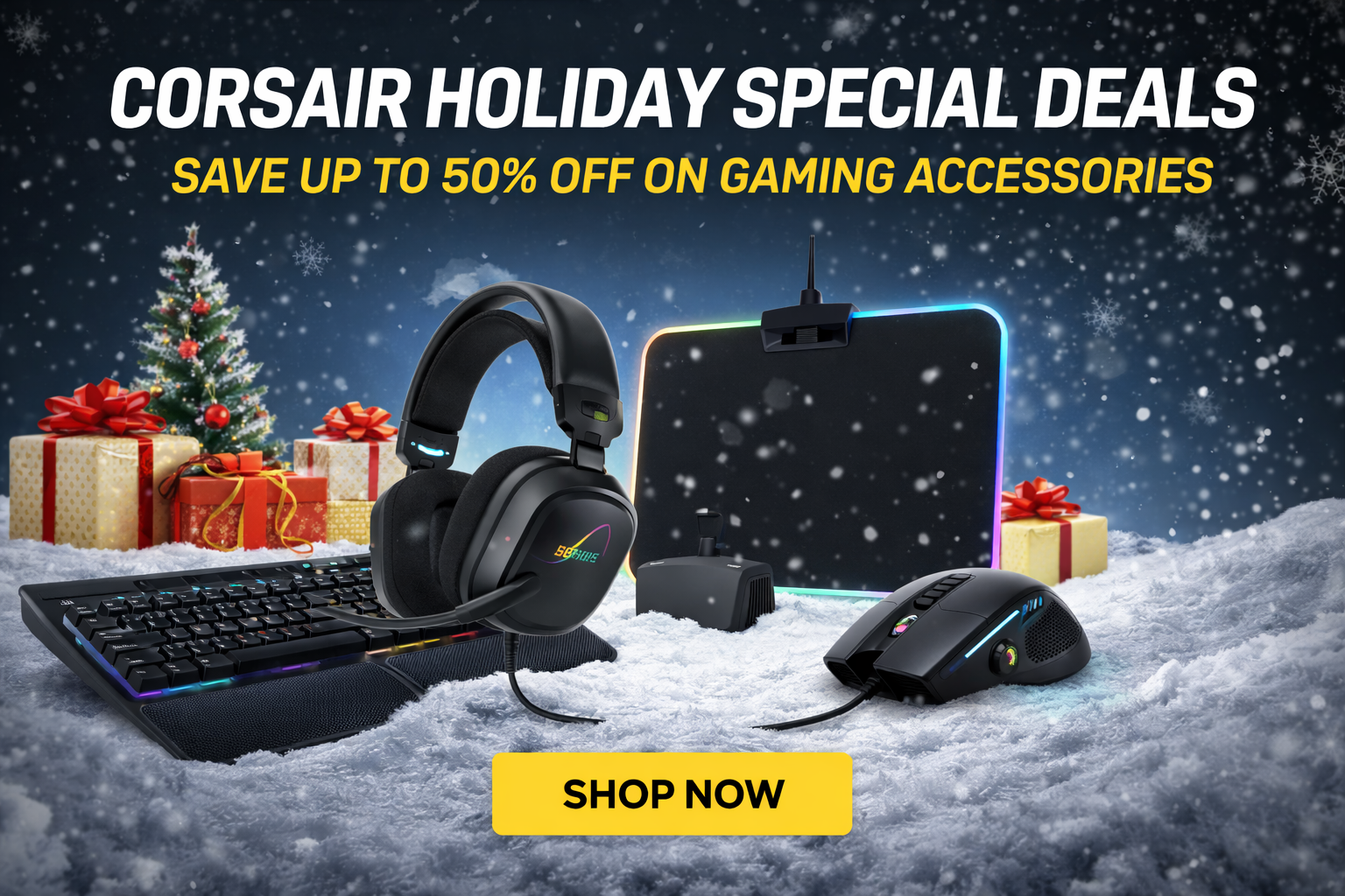 Corsair Holiday Special Deals: Save up to 50% off on Gaming Accessories
